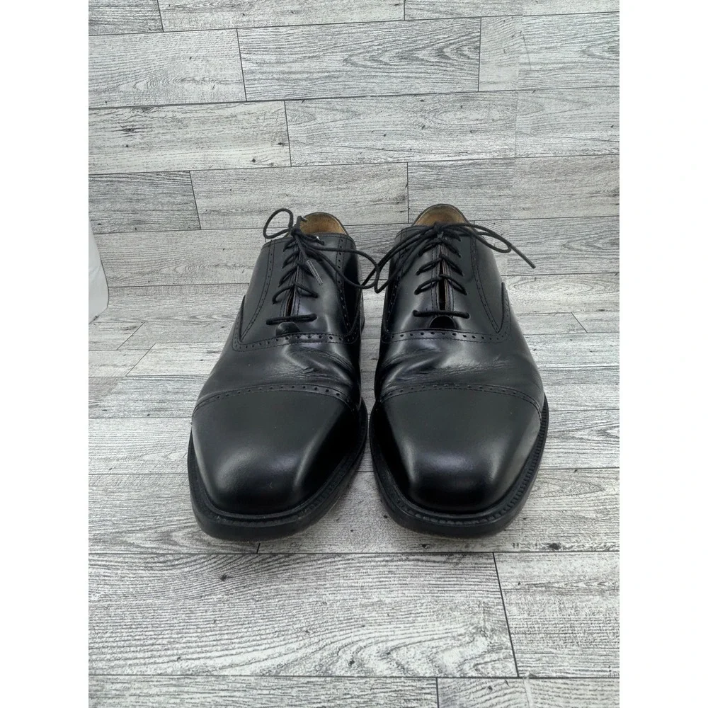 Rockport‎ Men APM11411 Black Leather Cap Toe Oxford Dress Shoes Size 9.5 W
